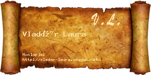 Vladár Laura névjegykártya